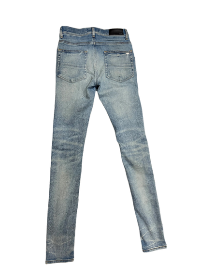 Amiri Mx1 Cracked Pink Patch Jeans