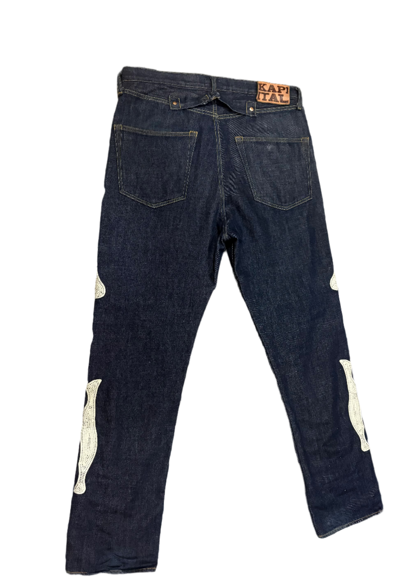 Kapital Navy Bone Denim Jeans
