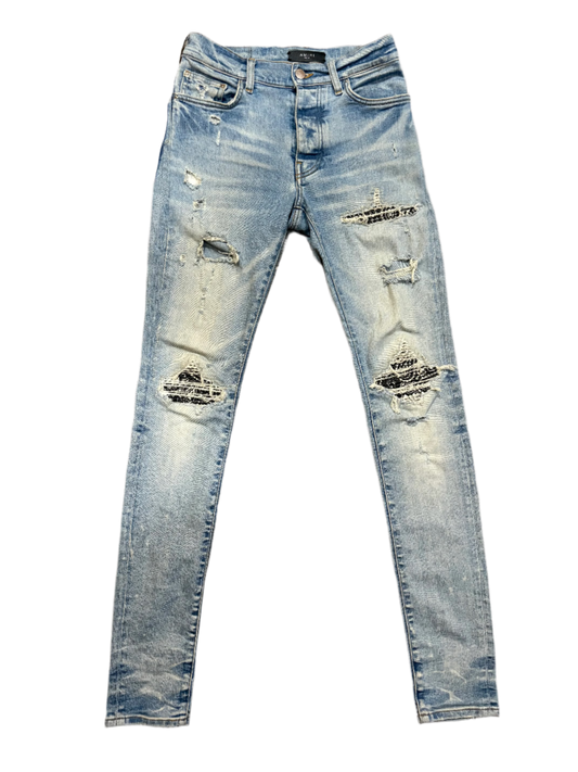 Amiri Mx1 Bandana Patch Jeans