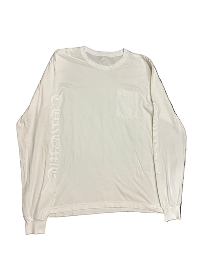 Chrome heart longsleeve tee neck logo tee