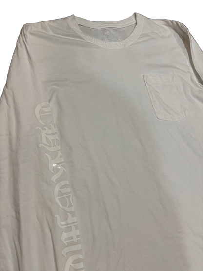 Chrome heart longsleeve tee neck logo tee